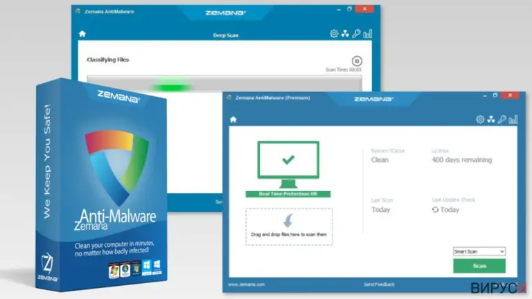 Screenshot of Zemana AntiMalware