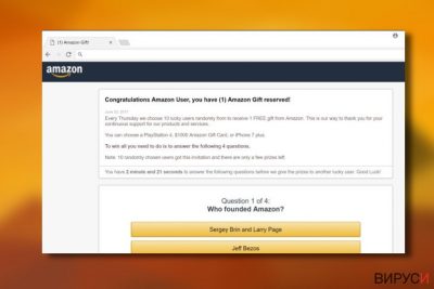 Вирусът “Congratulations Amazon User”