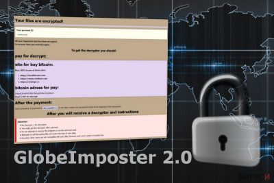 Съобщението за откуп на рансъмуер вируса GlobeImposter 2.0