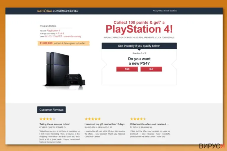 National Consumer Center ads example