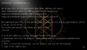 Odin virus easily encrypts files