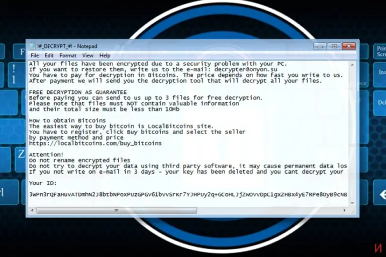 OnyonLock ransomware note