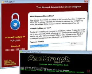PadCrypt virus files