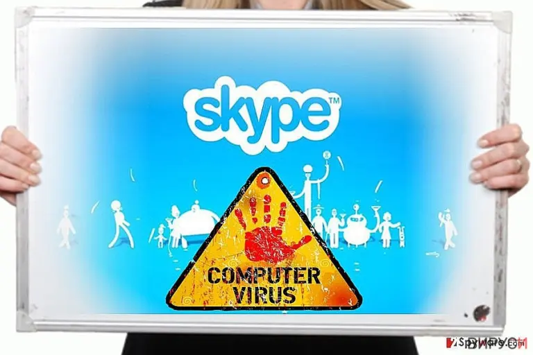 The image of Skype virus