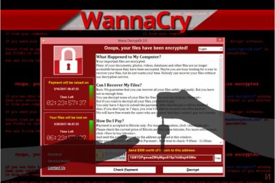 WannaCry ransomware virus