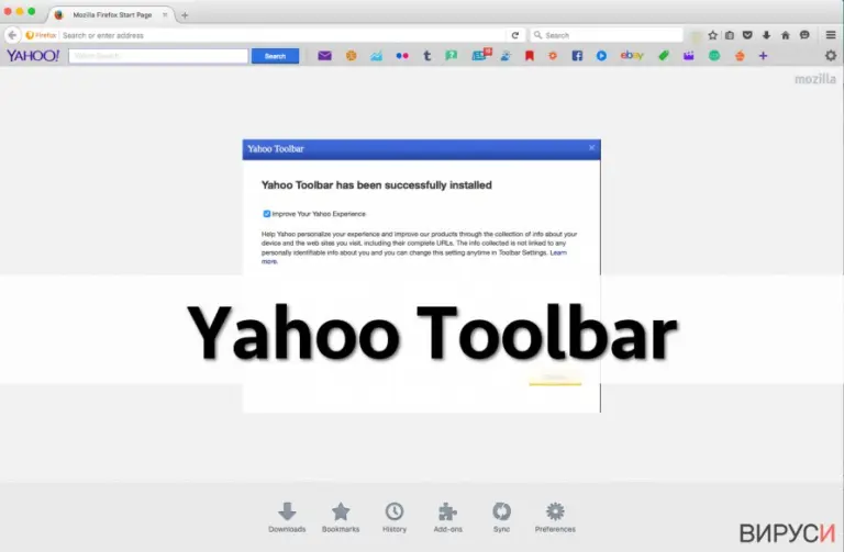 Yahoo Toolbar on Firefox