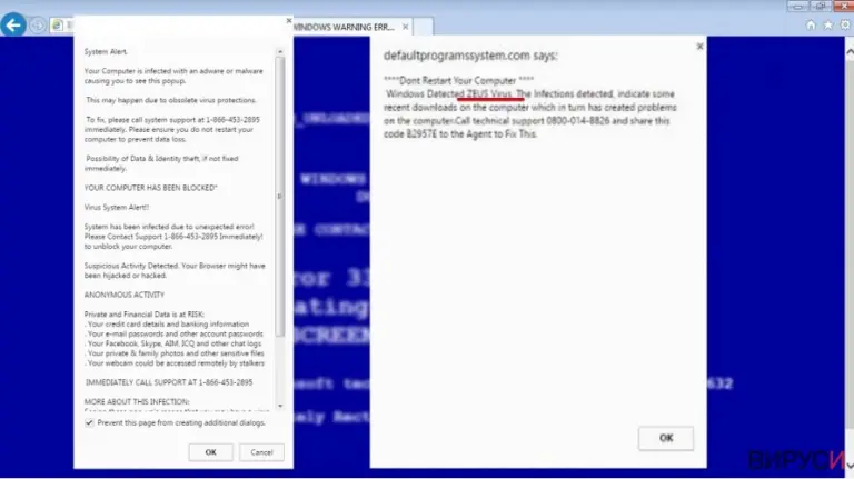 Измамата с техническа поддръжка „You Have A ZEUS Virus“